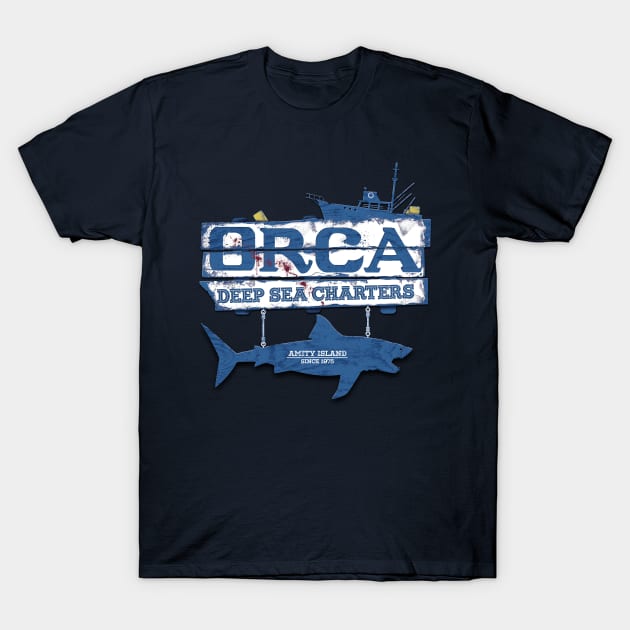 Orca Charters T-Shirt by TEEvsTEE